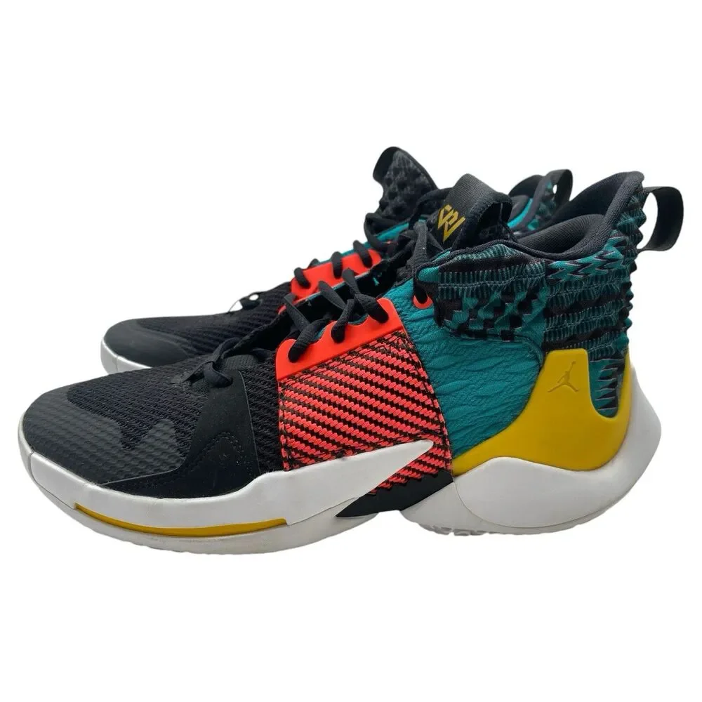 Air Jordan Why Not Zero.2 BHM X Russell Westbrook Blk/Mulicolor CI6294-001 Sz 10